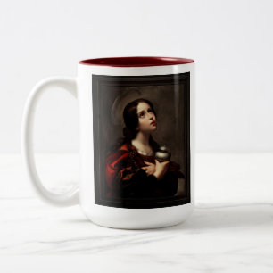 Caneca De Café Em Dois Tons Mary Magdalene por Carlo Dolci