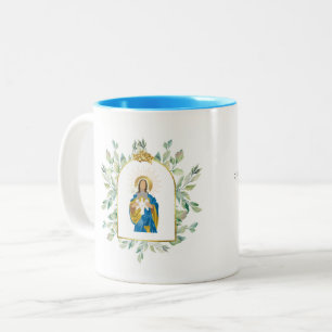 Caneca De Café Em Dois Tons Mary Rainha do Universo Mug