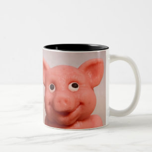 Caneca De Café Em Dois Tons Marzipan Pig 001