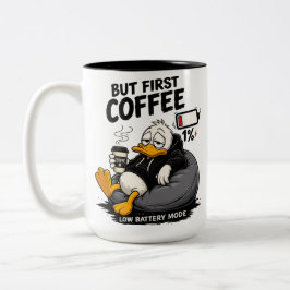 Caneca De Café Em Dois Tons MAS PRIMEIRO CAFÉ Caneca Divertida Presente para A