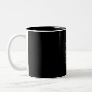 Caneca De Café Em Dois Tons Máscara de Cristo de Feliz na Terra Nova Present