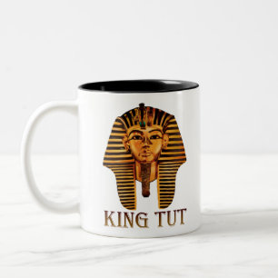 Caneca De Café Em Dois Tons Máscara de Ouro do Rei Tut