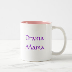 Caneca De Café Em Dois Tons Máscaras de passeio Pastel do drama, Mama do dram