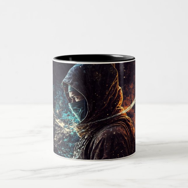 Caneca De Café Em Dois Tons Mask Stranger Mug (Centro)