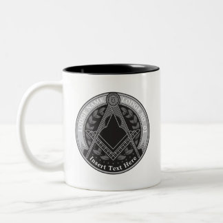 Caneca De Café Em Dois Tons Masonic Mug