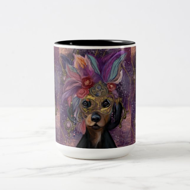 CANECA DE CAFÉ EM DOIS TONS MASQUERADE DOXIE  ARTE      (Centro)