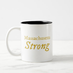 Caneca De Café Em Dois Tons Massachusetts Strong Coffee Mug