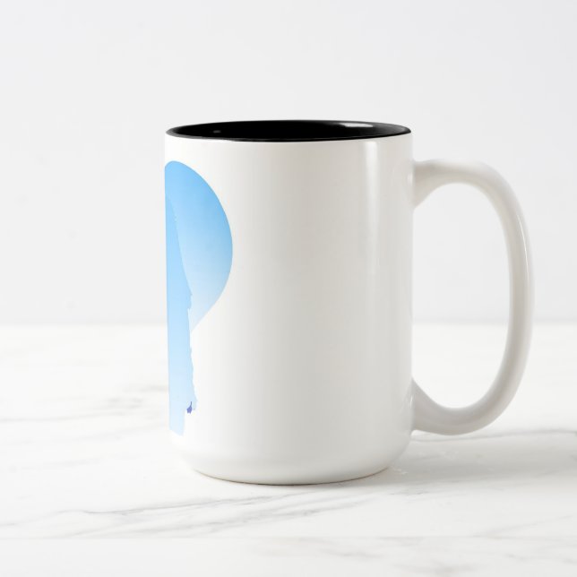 Caneca De Café Em Dois Tons Mata de café (Direita)