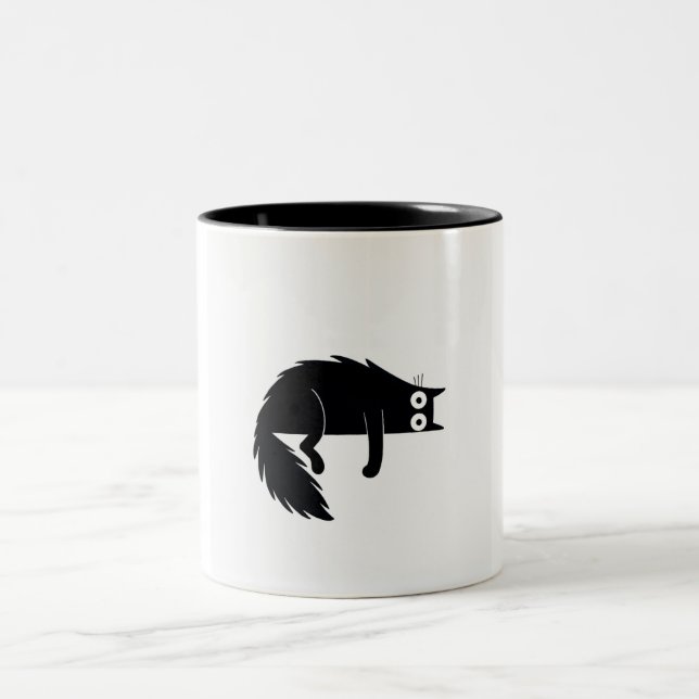 Caneca De Café Em Dois Tons Mata de gato amante (Centro)