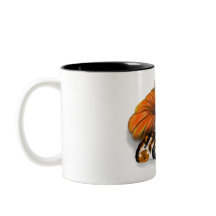 Mata de outono com abóboras, gato e rato