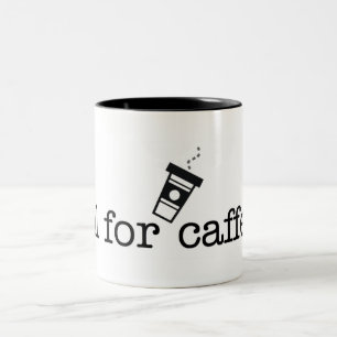 Caneca De Café Em Dois Tons Matar para a cafeína