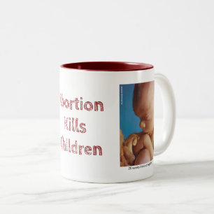 Caneca De Café Em Dois Tons Matares do aborto