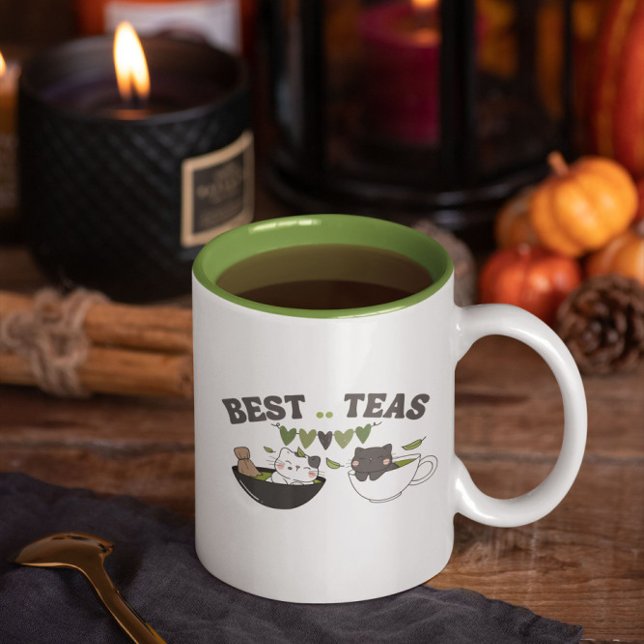 Caneca De Café Em Dois Tons Matcha Best Tea (Criador carregado)