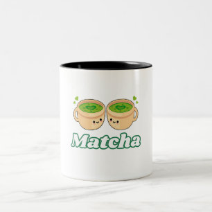 Caneca De Café Em Dois Tons Matcha Cute Kawaii para chá matcha em