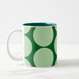Caneca De Café Em Dois Tons "MATCHA" POP BUBBLE Ceramic Coffee Mug