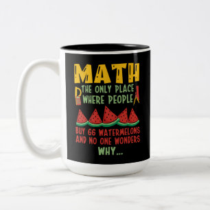Caneca De Café Em Dois Tons Matemática O Único Local Onde O pessoas Comprar 66