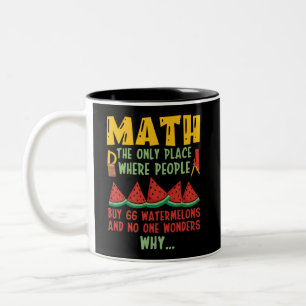 Caneca De Café Em Dois Tons Matemática O Único Local Onde O pessoas Comprar 66