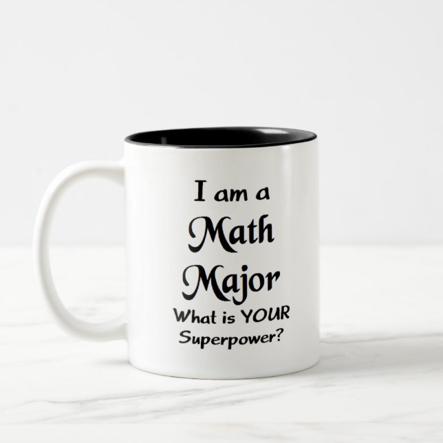 Caneca De Café Em Dois Tons matemática principal (Esquerda)