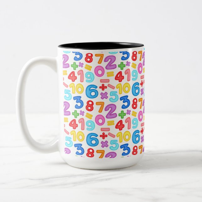 CANECA DE CAFÉ EM DOIS TONS MATHEMATICS AND NUMERICAL OPERATIONS (Esquerda)