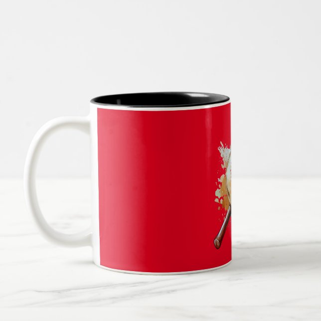 Caneca De Café Em Dois Tons Matizes de Execução Doméstica (Esquerda)