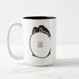 Caneca De Café Em Dois Tons Matsumoto Hoji Sapo Sad Melancholy Artista Japonês