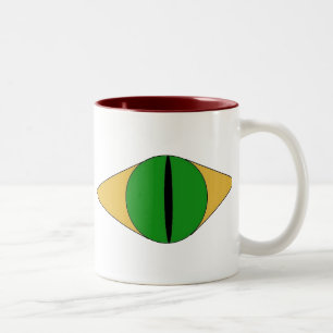 Caneca De Café Em Dois Tons "Mau está nos olhos da caneca"