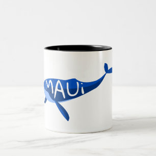 Caneca De Café Em Dois Tons Maui Hawaii Whale