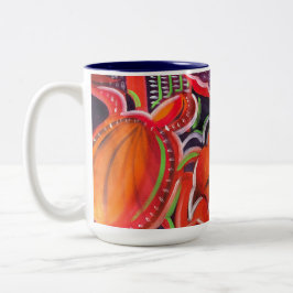 Caneca De Café Em Dois Tons Maui Sunset Sea Turtles