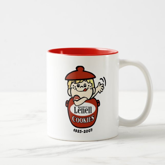 Caneca De Café Em Dois Tons Maurice Lenell Cookies, Chicago, IL (Direita)