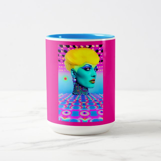 Caneca De Café Em Dois Tons Maxine Headroom (Centro)