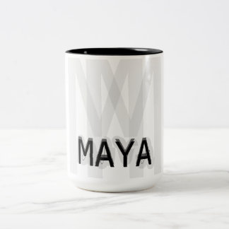 Caneca De Café Em Dois Tons Maya