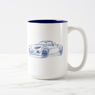 Caneca De Café Em Dois Tons Maz Miata MX5 2013