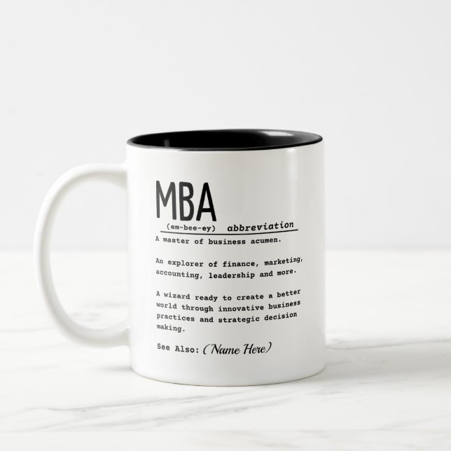 CANECA DE CAFÉ EM DOIS TONS MBA (Esquerda)