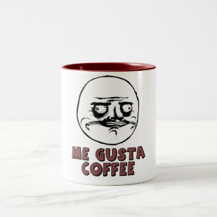 Caneca De Café Em Dois Tons Me Gusta Meme Coffe Mug