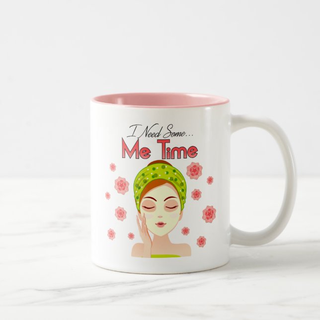 Caneca De Café Em Dois Tons Me Time Mug (Direita)