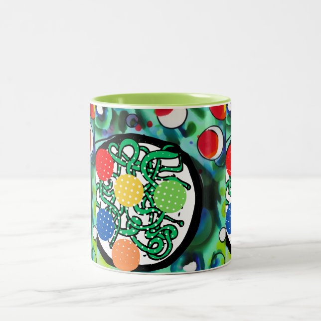 Caneca De Café Em Dois Tons Meatball Madness (Centro)