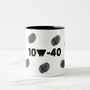 Caneca De Café Em Dois Tons Mecânico automático engraçado 10 W40 impressões di