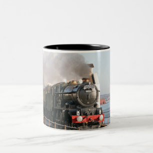 Caneca De Café Em Dois Tons Mecanismo a vapor GWR King Edward 1