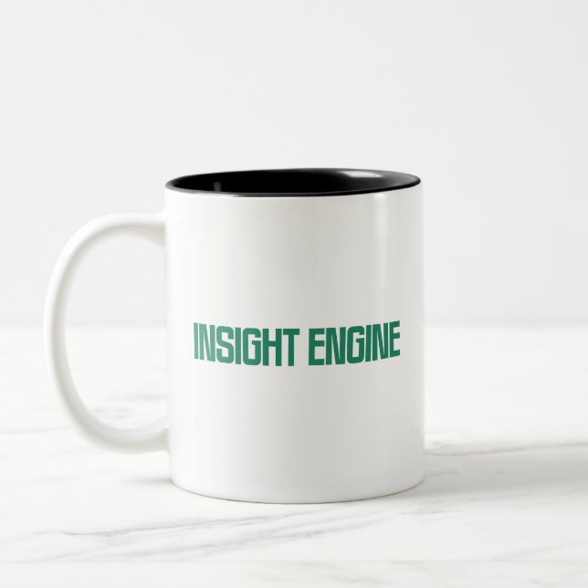 Caneca De Café Em Dois Tons Mecanismo de Insight | Descoberta de Dados e Intel (Esquerda)