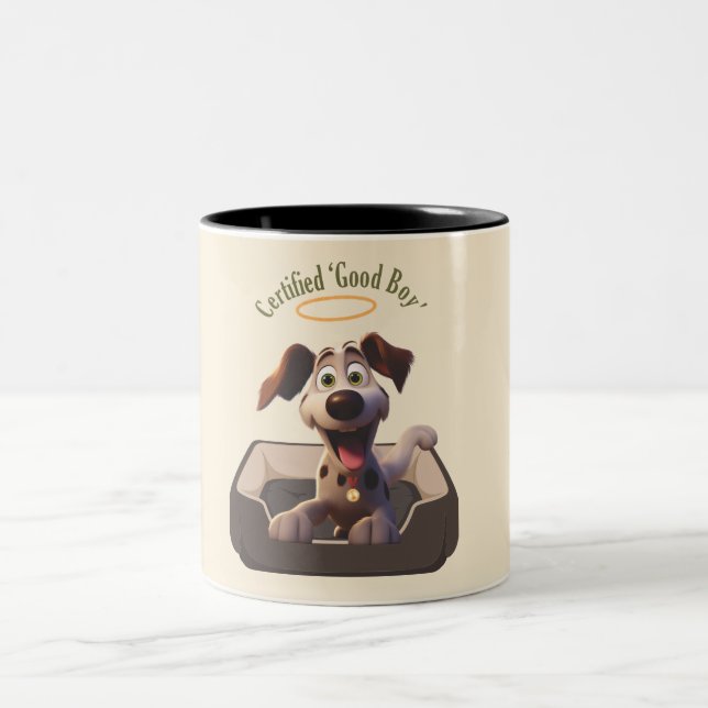 Caneca De Café Em Dois Tons Medal winning 'Good Boy' (Centro)