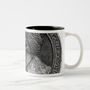 Caneca De Café Em Dois Tons Medalhão de Mehmed II