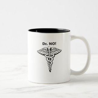 Caneca De Café Em Dois Tons médico