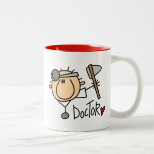 Caneca De Café Em Dois Tons Médico