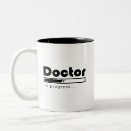 Caneca De Café Em Dois Tons Médico em Andamento Barra de Carregamento Engraçad