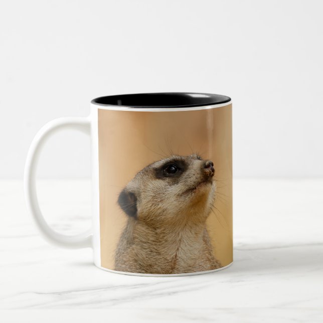Caneca De Café Em Dois Tons Meerkat 011 (Esquerda)