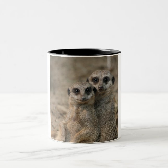 Caneca De Café Em Dois Tons Meerkat 090 (Centro)