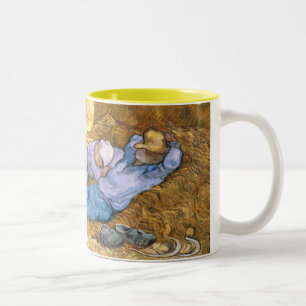 Caneca De Café Em Dois Tons Meio-dia de Vincent van Gogh , o Siesta, após o