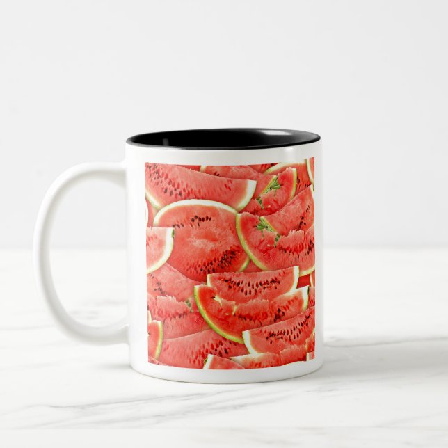 Caneca De Café Em Dois Tons melancias (Esquerda)