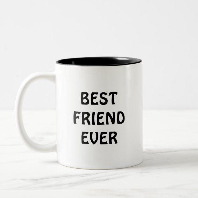 Caneca De Café Em Dois Tons Melhor Amigo de sempre (Esquerda)