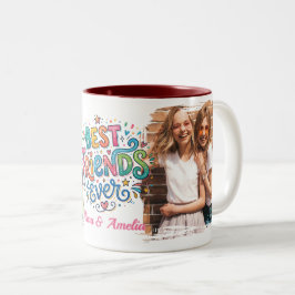 Caneca De Café Em Dois Tons Melhor amigo de todos Foto e texto personalizados 